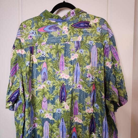Tommy Bahama Veracruz Cay Surf Shop Camp Shirt Mens XXL Tropical Hawaiian Cool - Picture 7 of 9
